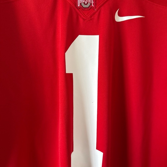 Nike Red and White Men's Jersey - Picture 2 of 6